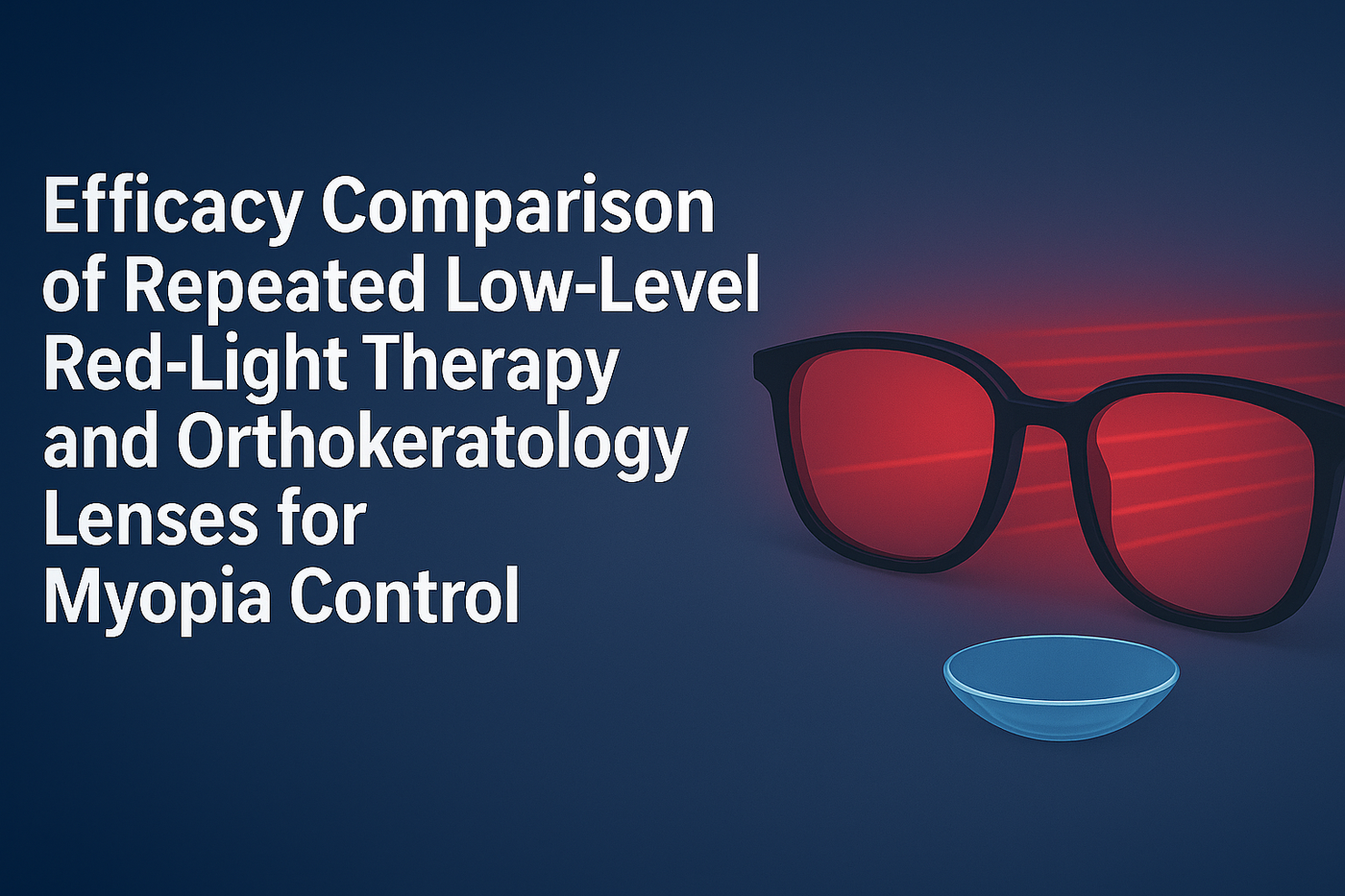 Efficacy comparison of repeated low-level red-light therapy and orthokeratology lenses for myopia control