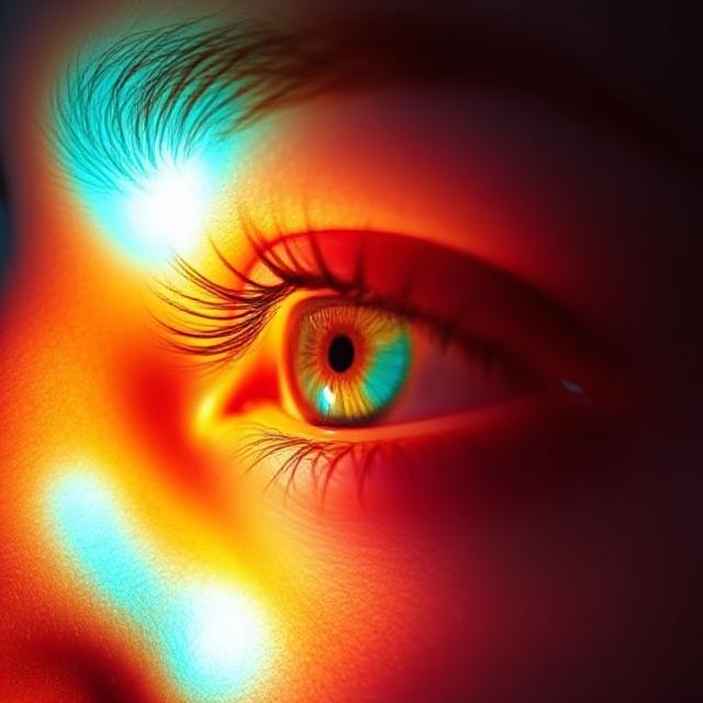 Thermal effect on eyelid and tear film